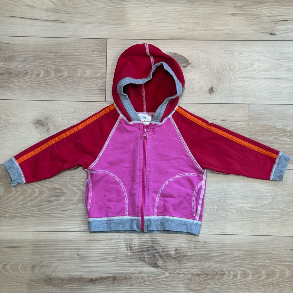 Hanna Andersson Red and Pink Kids Hoodie